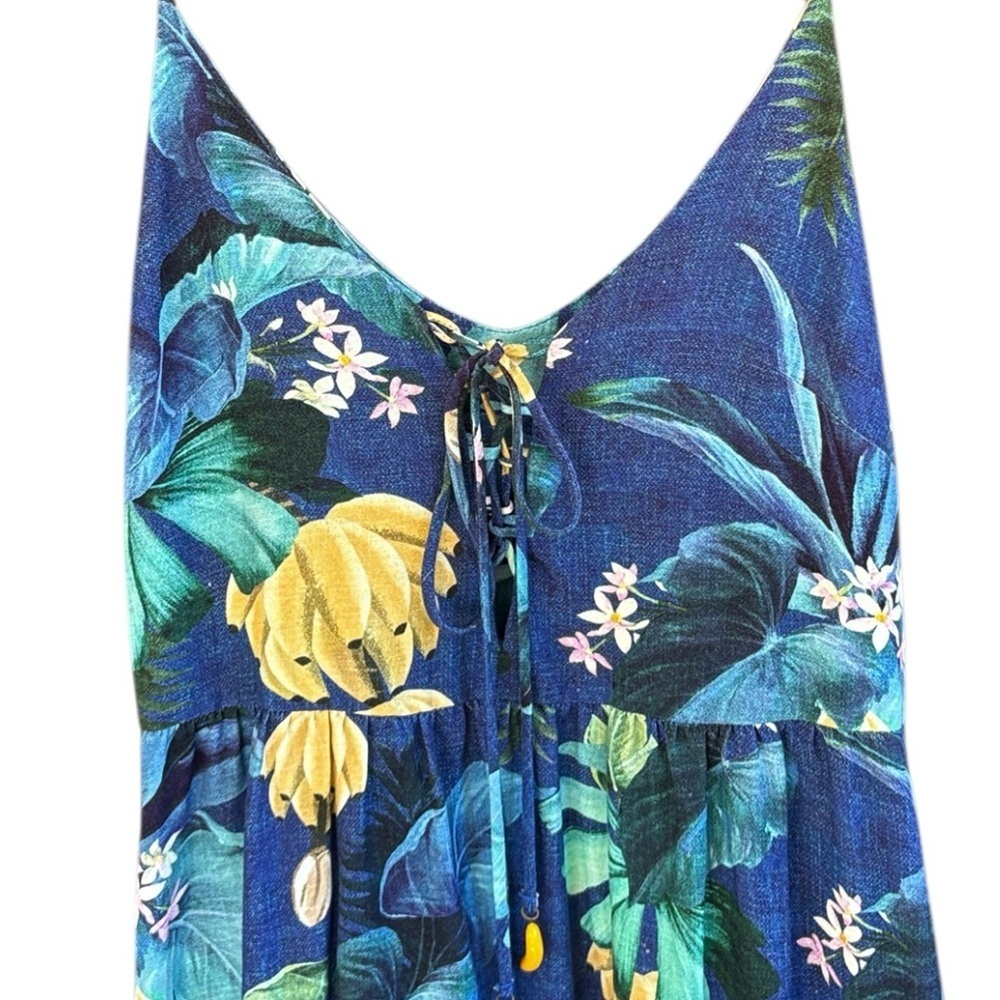 EUC Anthropologie Farm Rio Tropical Floral Maxi Dress Size Small - Picture 2 of 10